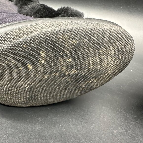 Vintage Womens Galoshes Size 8 Black BF Goodrich USA 1940s Rain Overshoes Heels - Picture 14 of 16